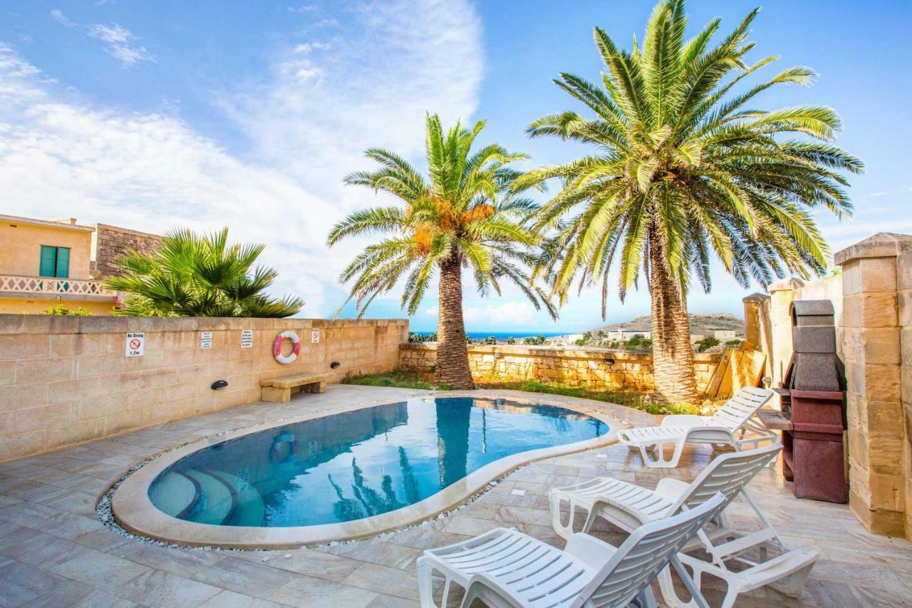 Il-Palma Holiday Farmhouse With Sunny Private Pool In Island Of Gozo Għarb Eksteriør billede
